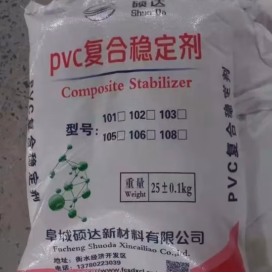 Stabilisateur thermique respectueux de l'environnement en PVC Ca Zn pour plastiques PVC